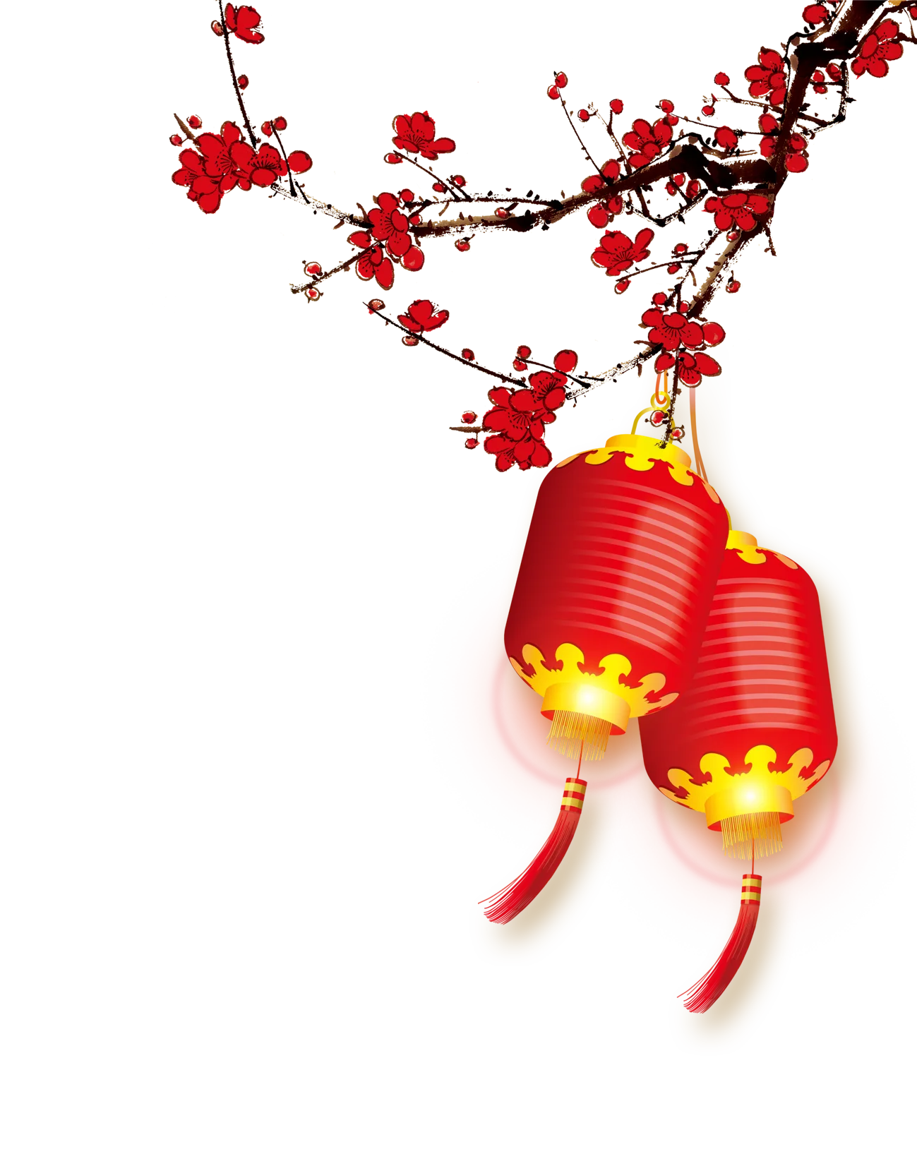 flower with lantern